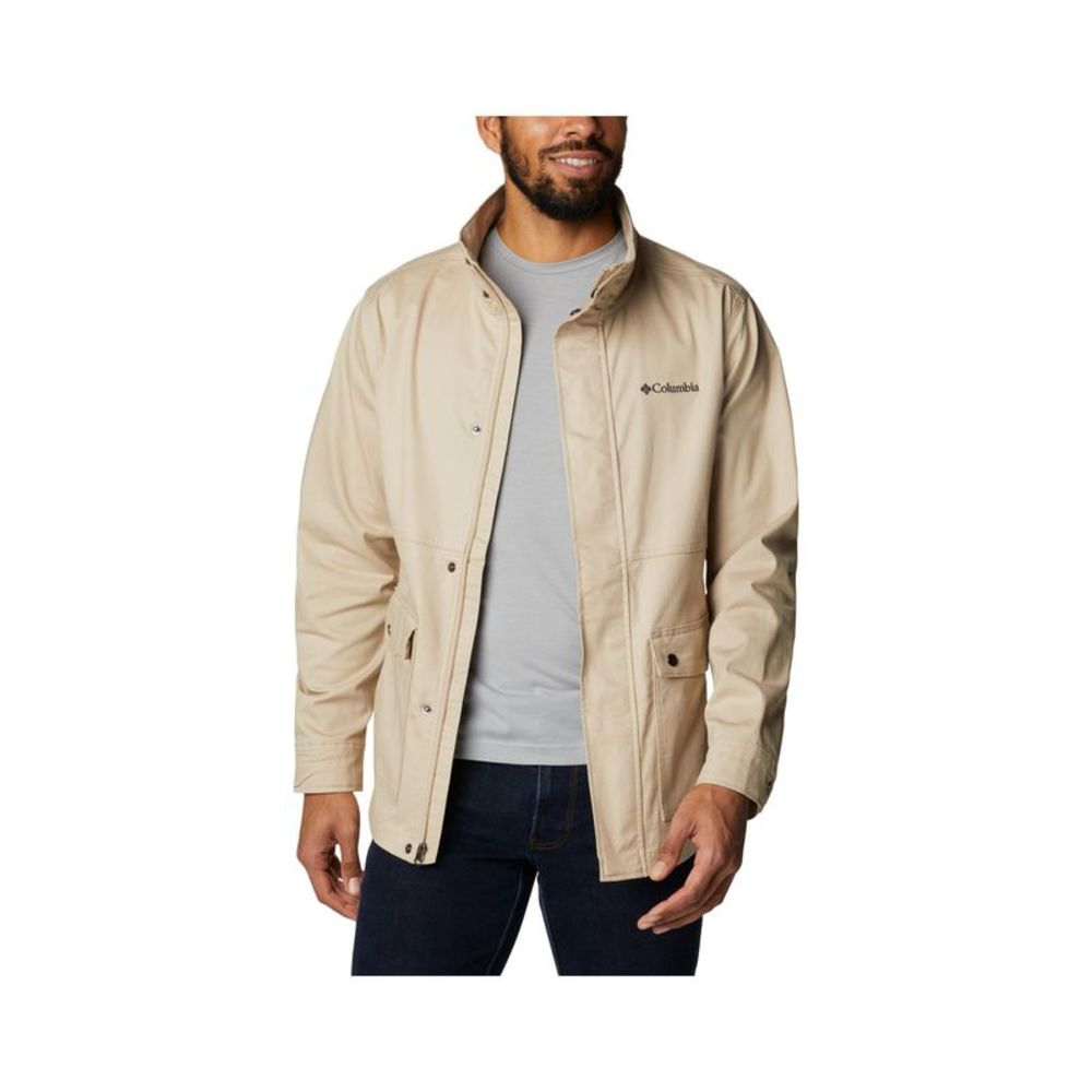COLUMBIA SPORTSWEAR CO. Mens Tanner Ranch Beige Stretch Zip Up Jacket XXL